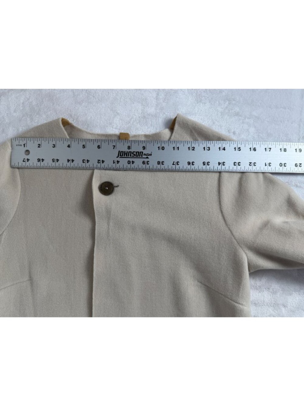 Henriette Steffensen Copenhagen Womens Beige Longline Wrap Cardigan Jacket Small - Picture 7 of 12